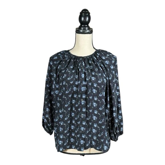 Tucker The Classic Silk Blouse In Desert Willow Floral - Picture 1 of 5